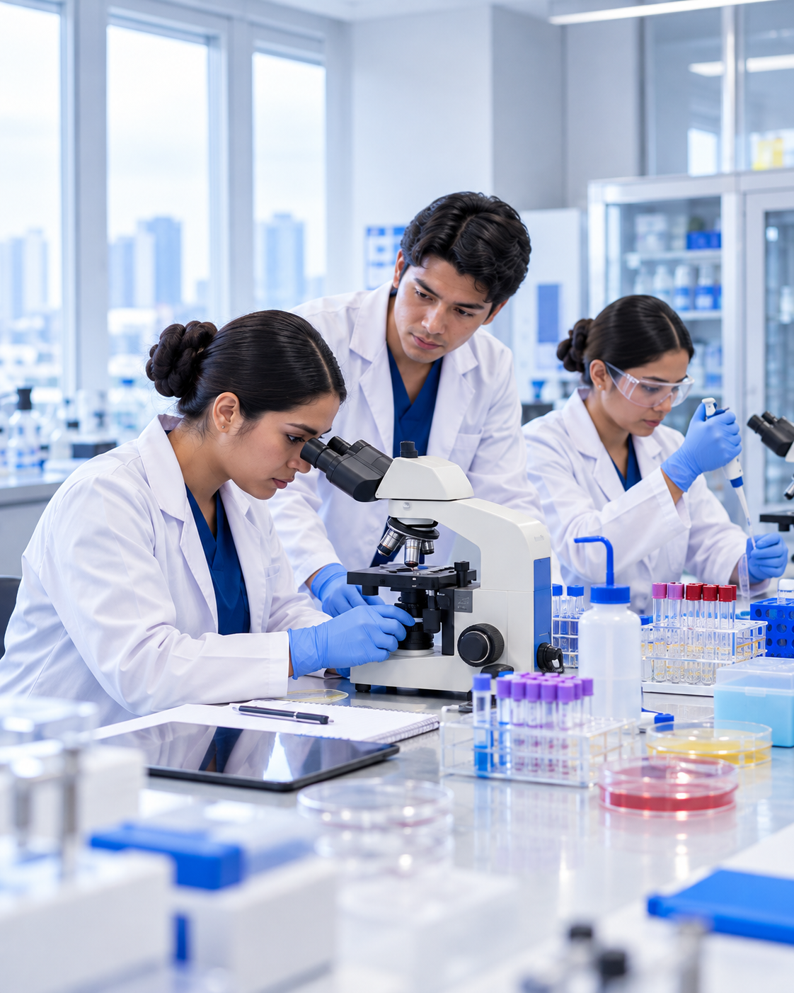 Jóvenes profesionales del sector salud.