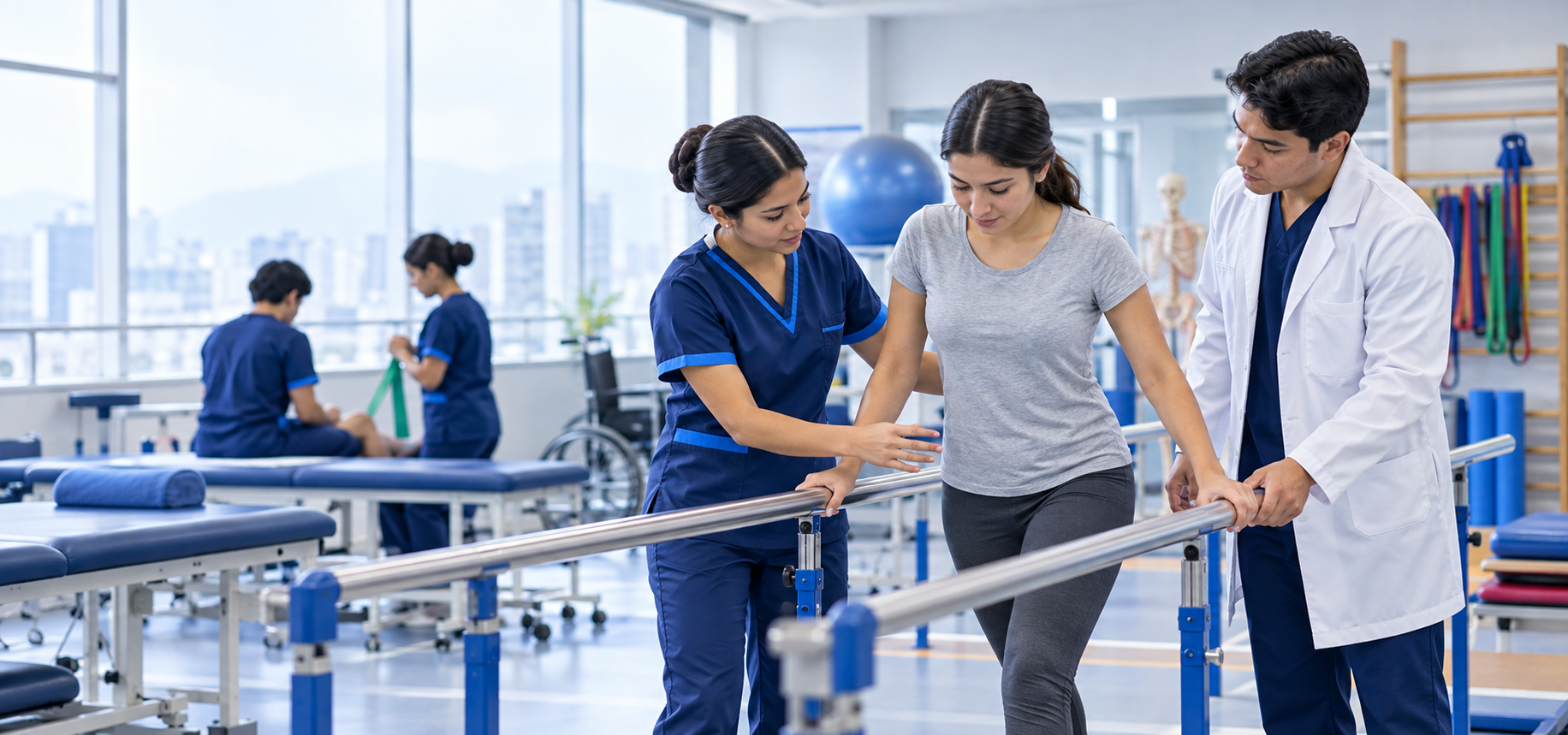 Prácticas educativas de fisioterapia y rehabilitación.